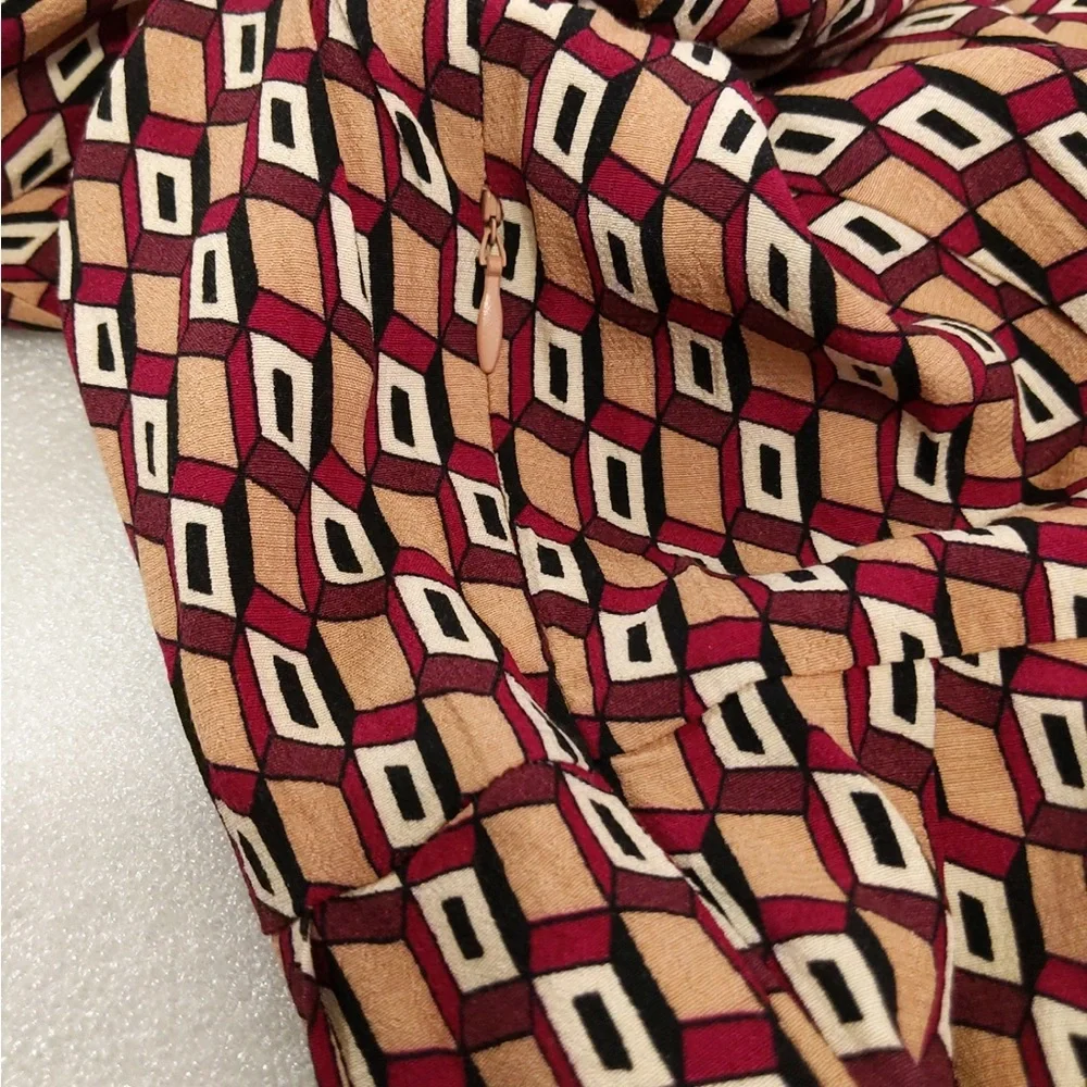 2x 👯‍♀️Host Pick⚡️Zara Geometric Print Dress with Bow Tie - Picture 10 of 11
